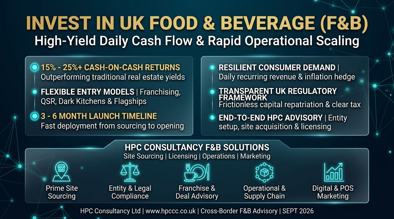 Why China Investors Must Consider the UK Food and Beverage Sector as Their Primary Entry Point